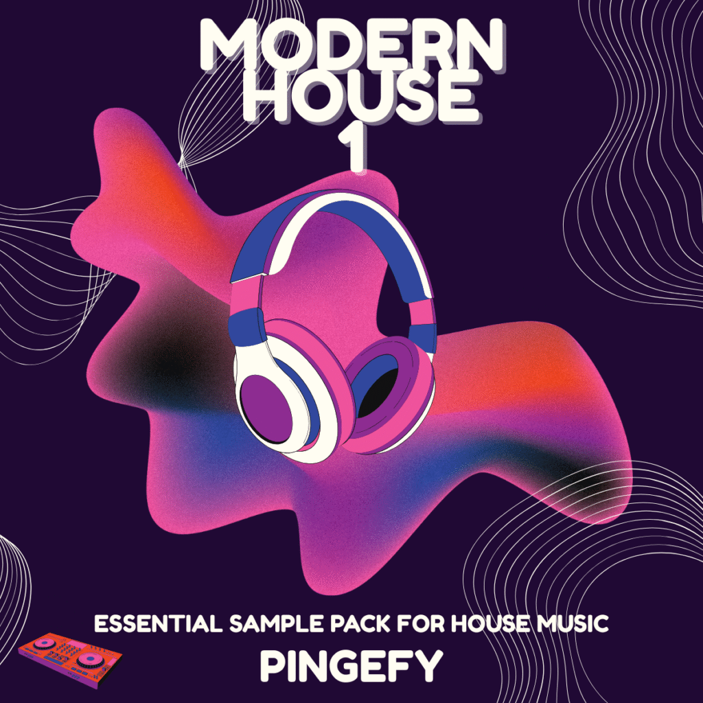 Music Sample Pack with headphones and DJ Controller on