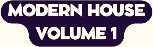 A picture with text saying: Modern House one